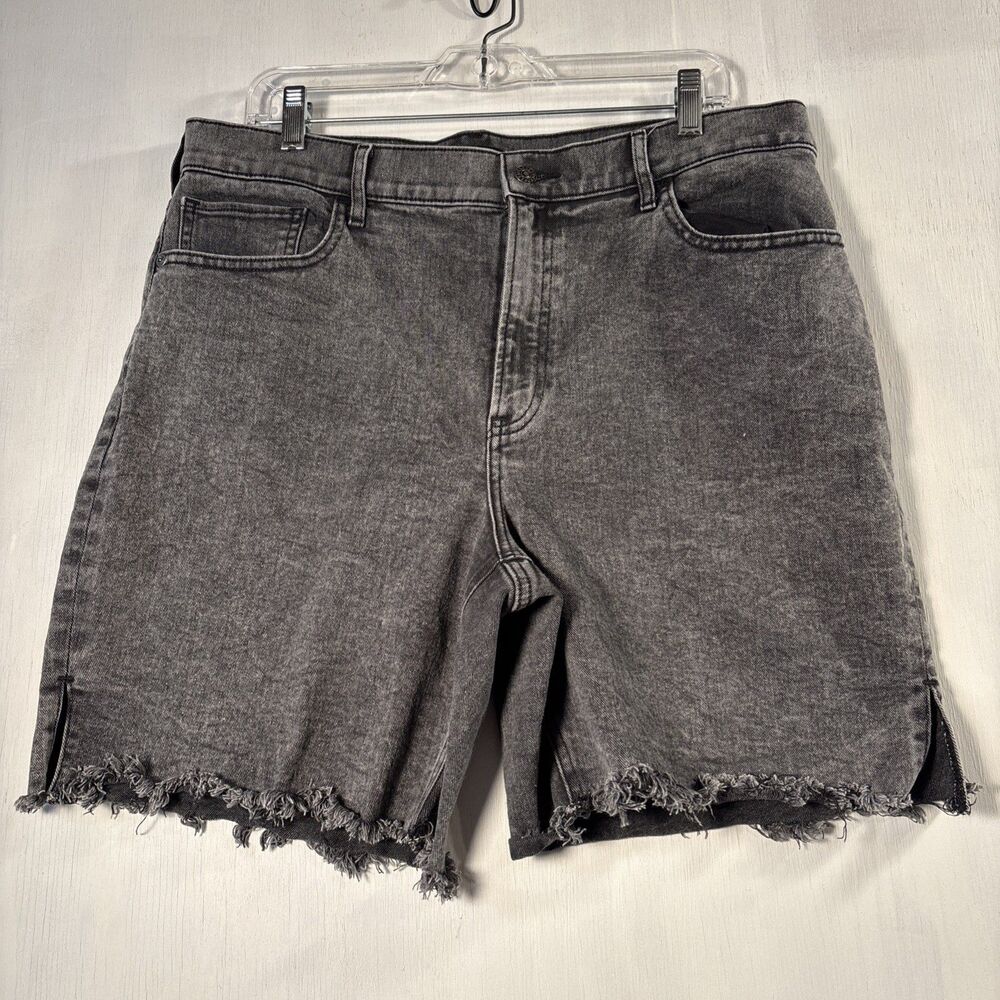Express Women Shorts Size 14 Cut Offs Faded Black